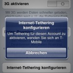 Tethering mit dem iPhone